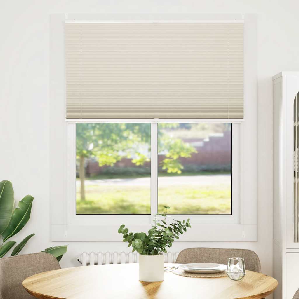 Plisseret blind 110x125 cm creme