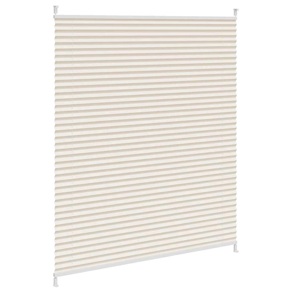 Plisseret blind 110x150 cm creme
