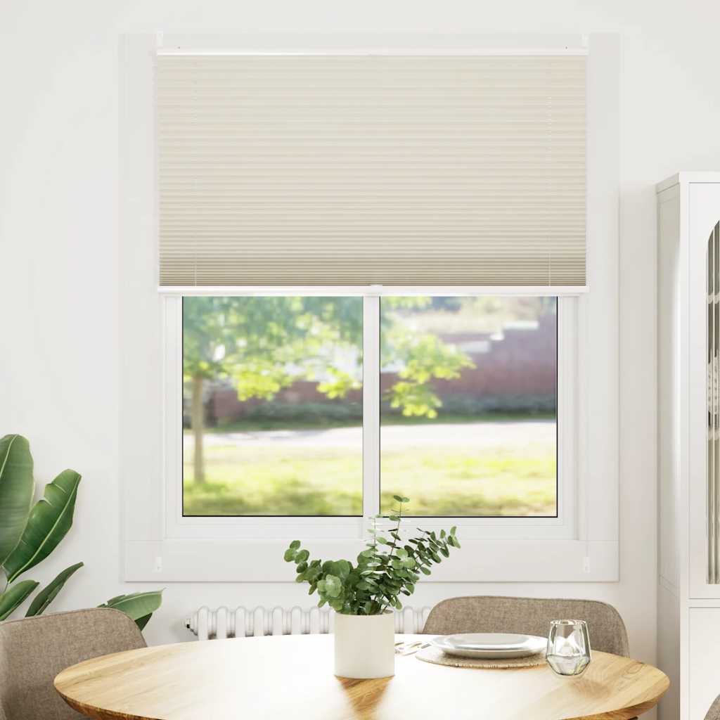 Plisseret blind 110x150 cm creme