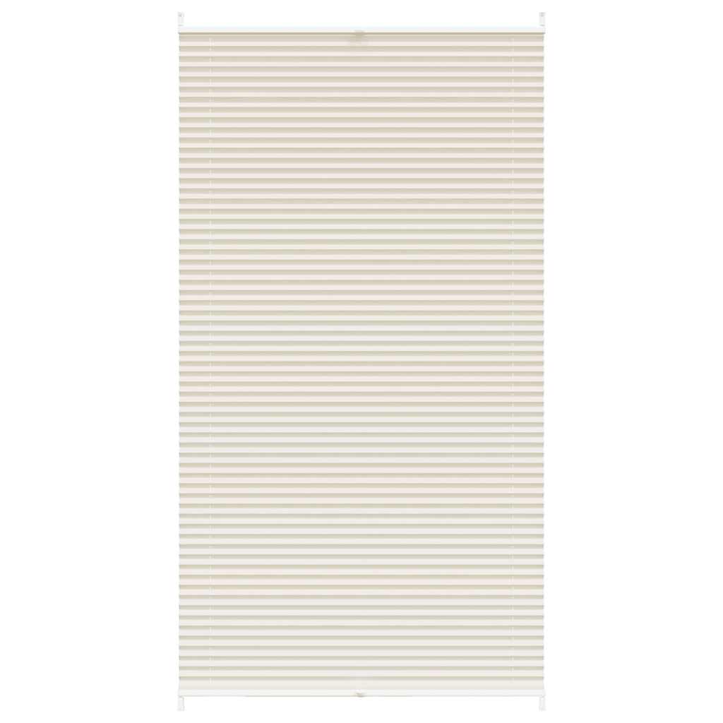 Plisseret blind 110x200 cm creme