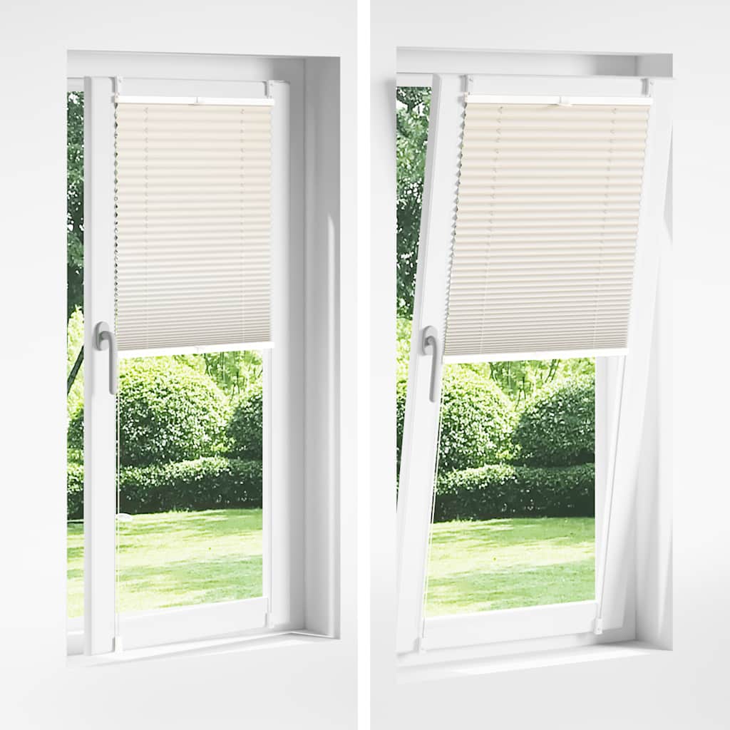 Plisseret blind 40x100 cm creme