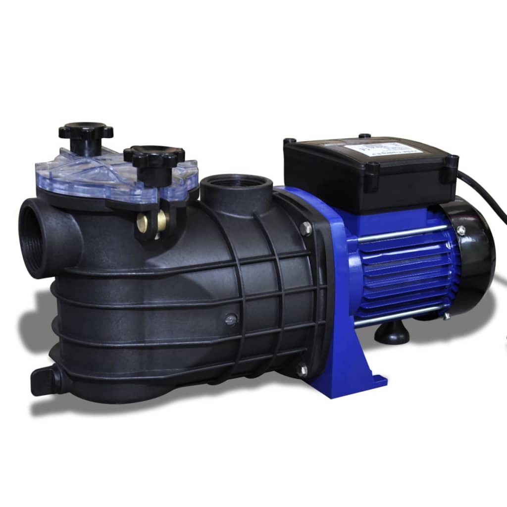 poolpumpe elektrisk 500 W blå billede