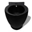 Bidet rund sort keramik
