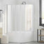 Bad Skærm 140 x 168 cm 7 Foldbare Paneler med håndklædeholder