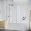 Bad Skærm 140 x 168 cm 7 Foldbare Paneler med håndklædeholder