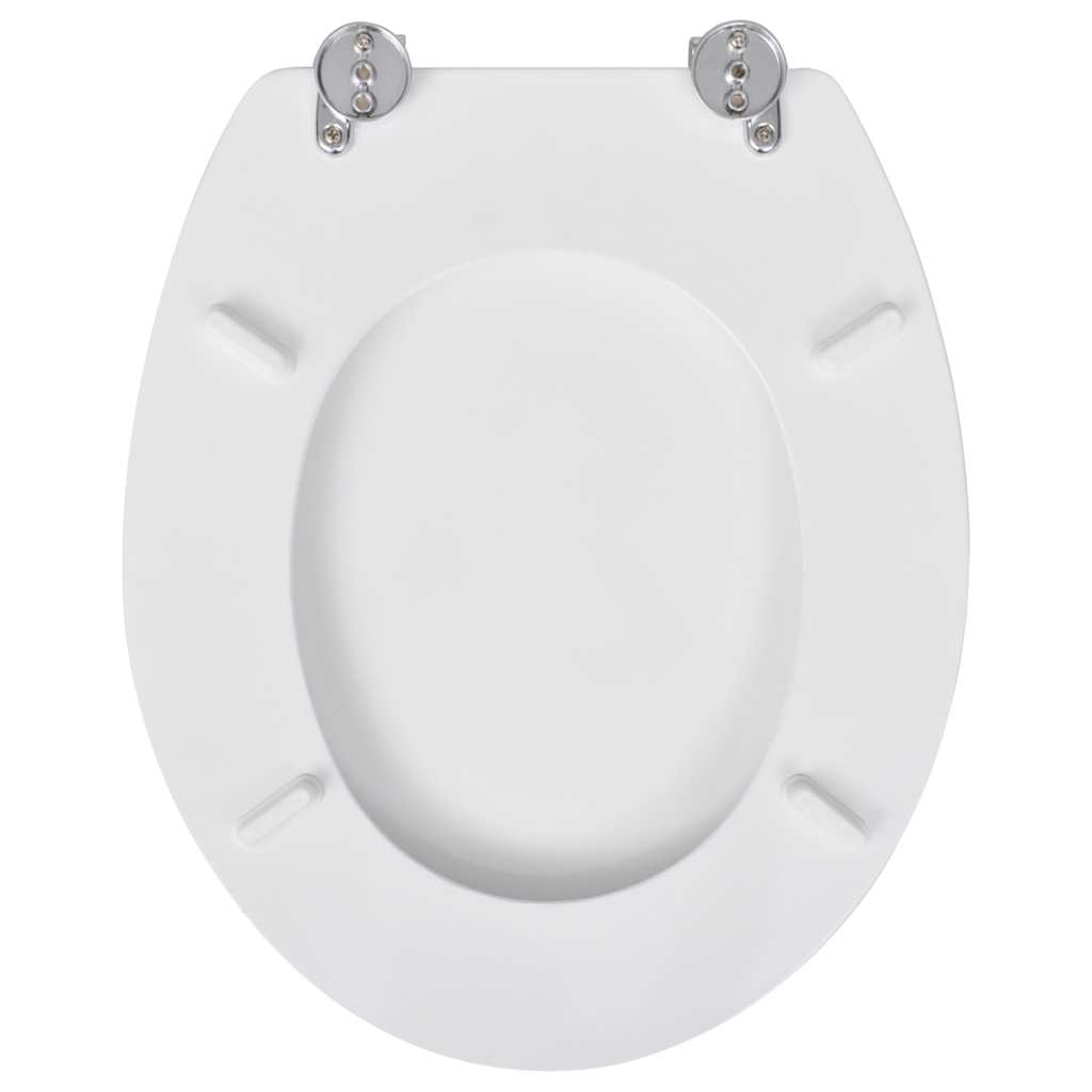 toiletsæde MDF låg enkelt design hvid