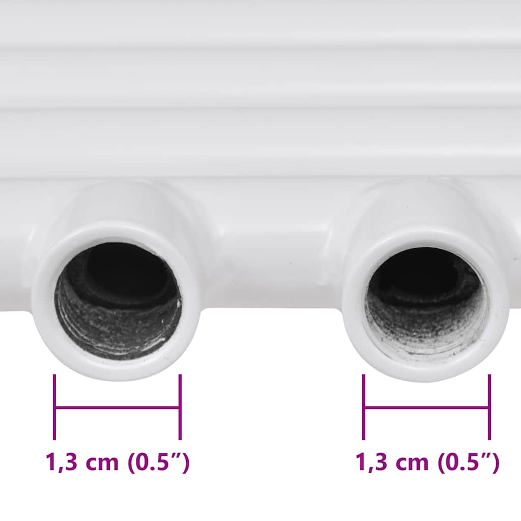 håndklæderadiator 480x480 mm centralvarme lige