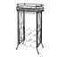 vinreol med glasholder 9 flasker metal