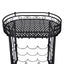 vinreol med glasholder 9 flasker metal
