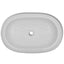 keramisk luksushåndvask oval hvid 63 x 42 cm