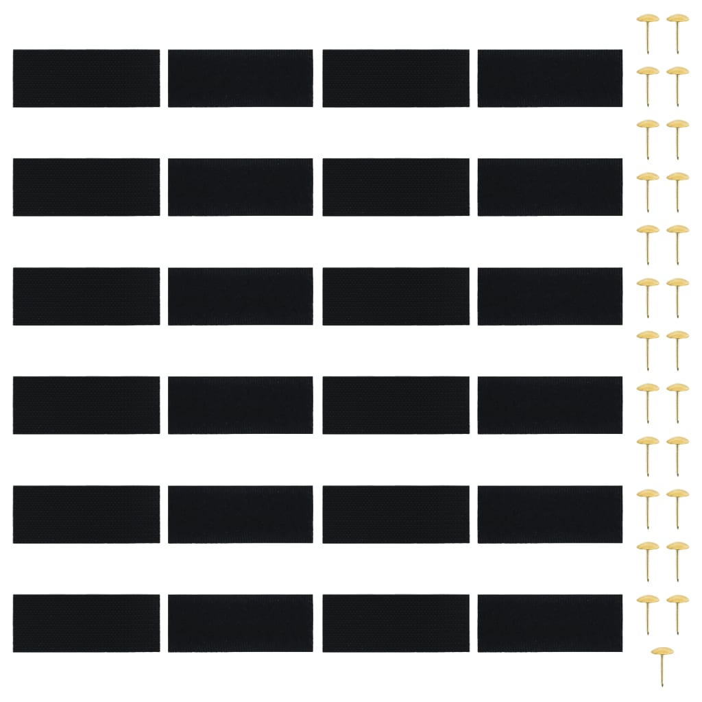 dørgardin insektnet magnetisk 2 stk. 210 x 100 cm sort