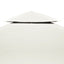 baldakin til pavillon 3x3 m 310 g/m² cremehvid