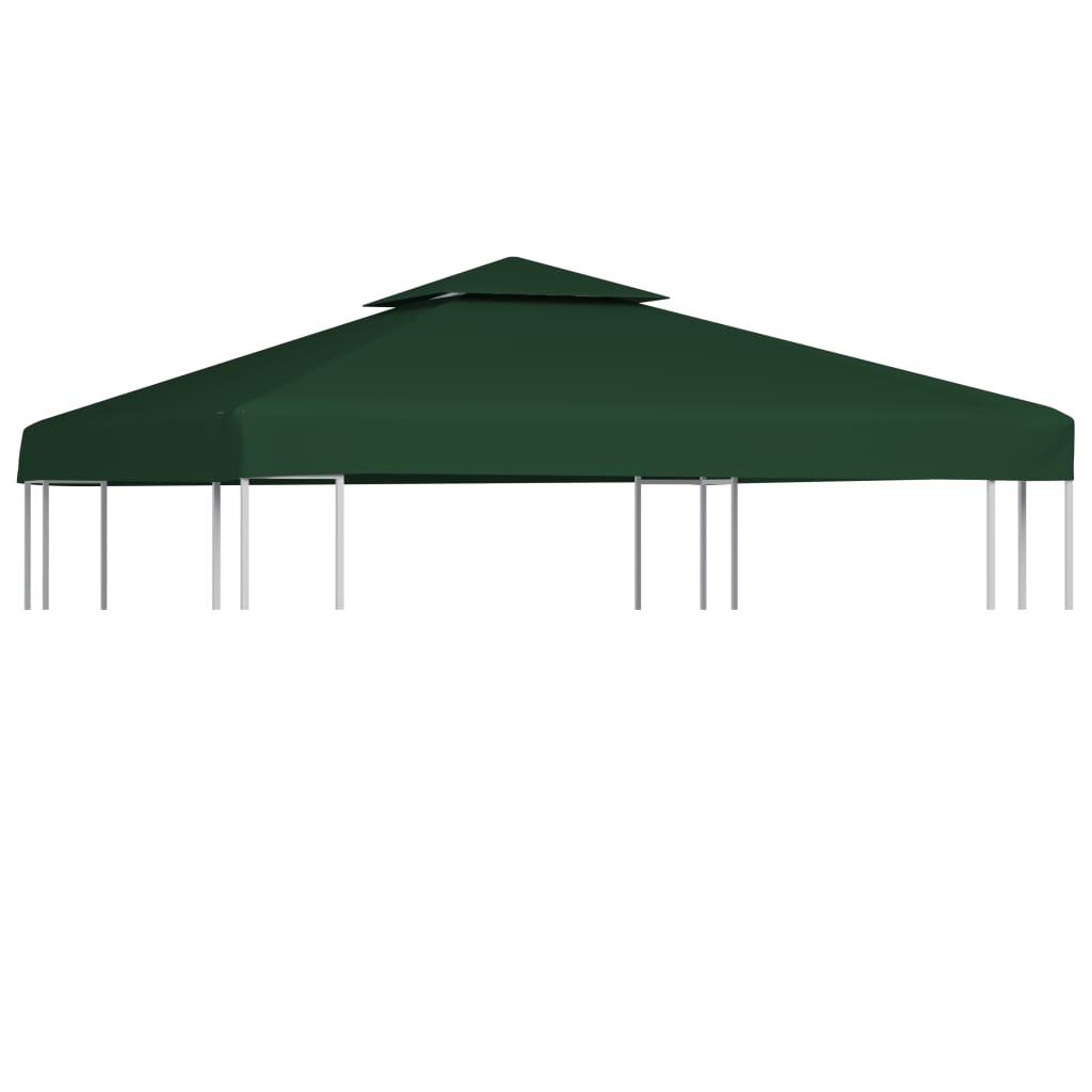 baldakin til havepavillon 3x3 m 310 g/m² grøn billede