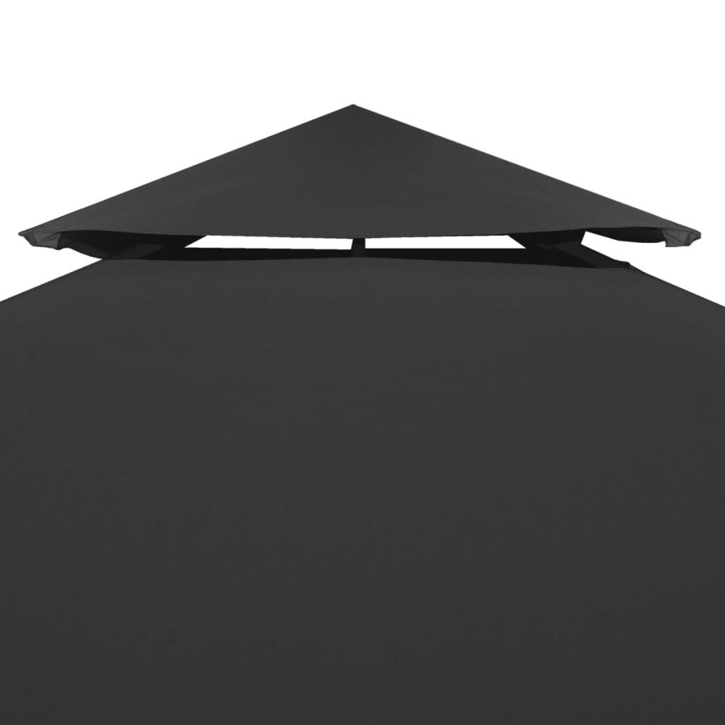 baldakin til havepavillon 3x3 m 310 g/m² mørkegrå