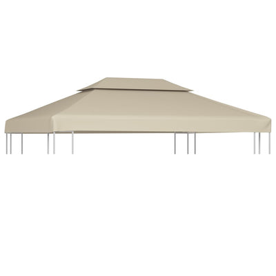 baldakin til havepavillon 3x4 m 310 g/m² beige