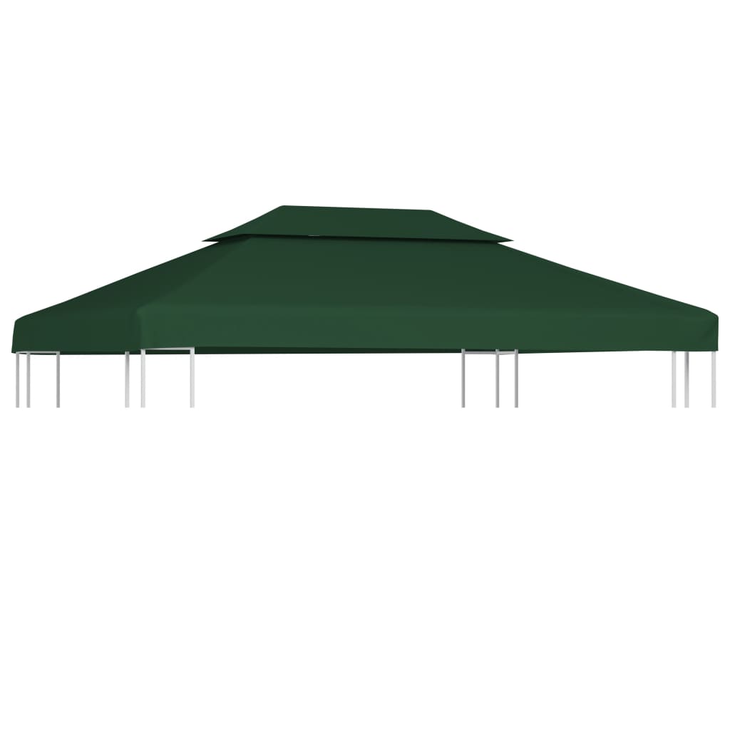 baldakin til havepavillon 3x4 m 310 g/m² grøn billede