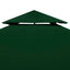 baldakin til havepavillon 3x4 m 310 g/m² grøn