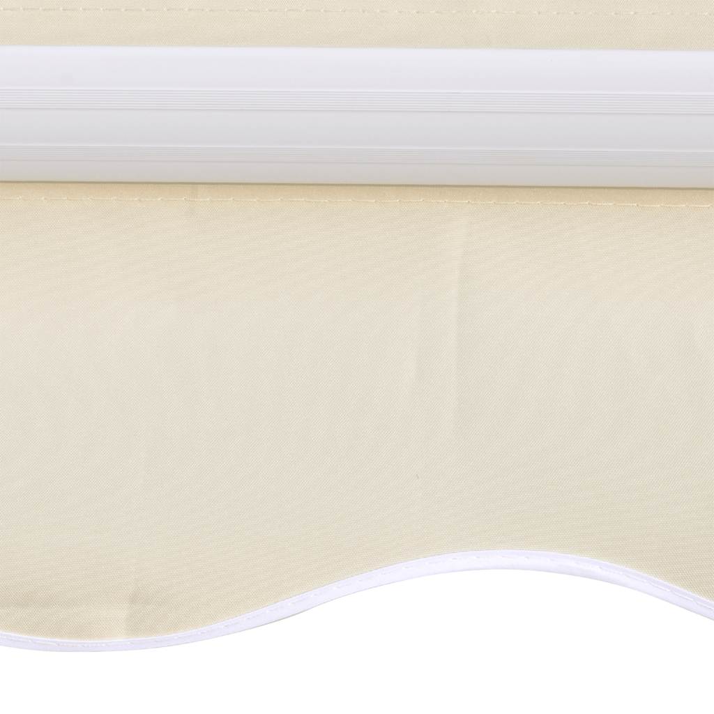 udskiftningsdug til markise 3x2,5 m polyester cremefarvet