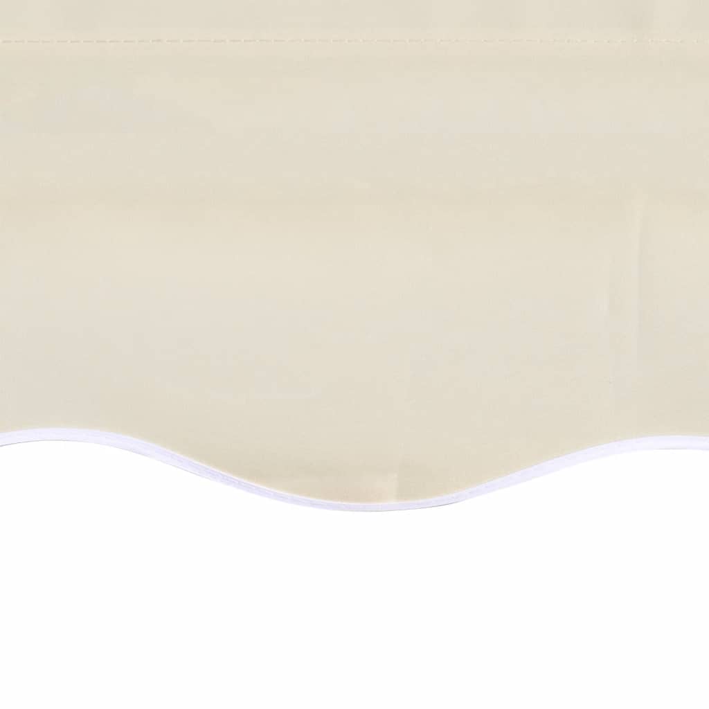 udskiftningsdug til markise 6x3 m polyester cremefarvet