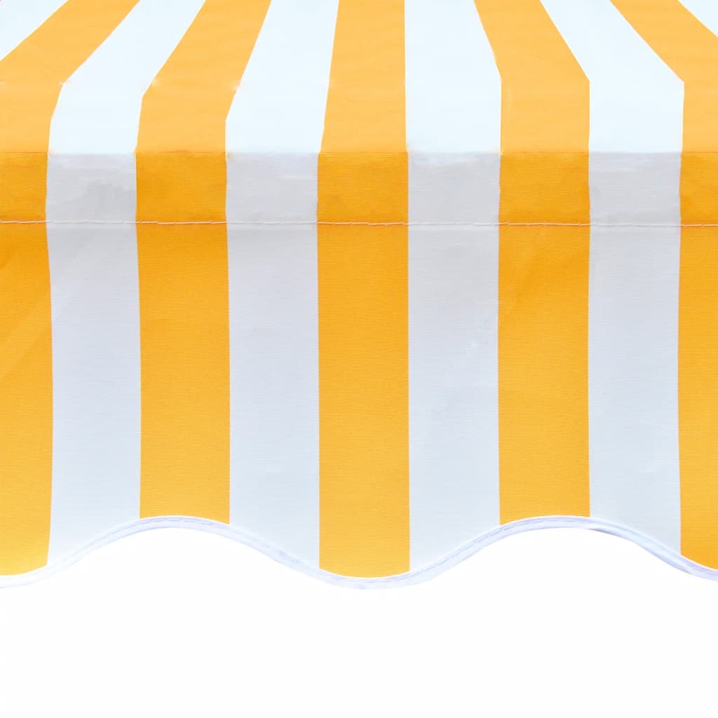 udskiftningsdug til markise 3x2,5 m polyester gul og hvid