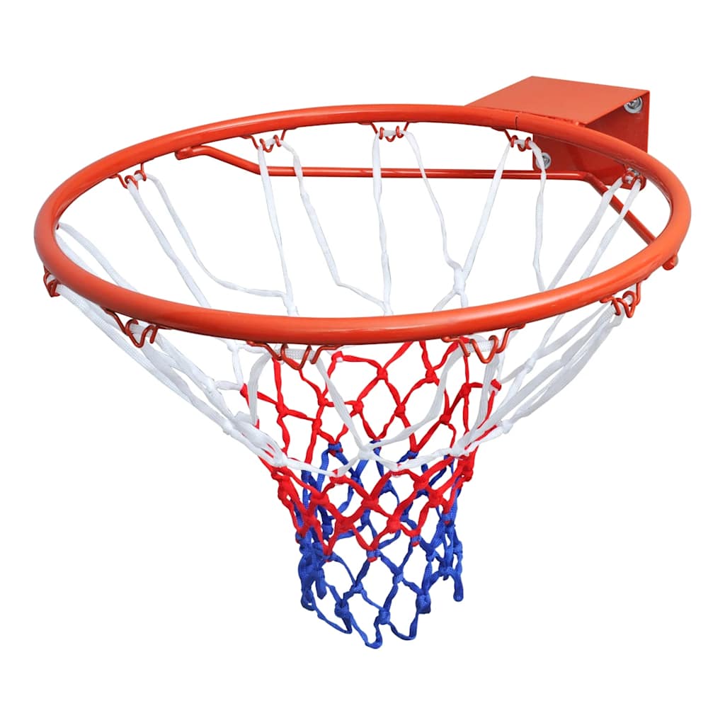 basketballkurvesæt med ring og net 45 cm orange billede