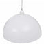 loftslampe halvkugle 2 stk. højdejusterbar hvid