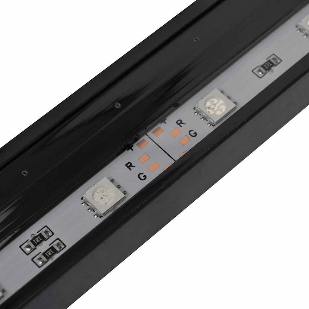 LED-akvarielampe med boblefunktion 107 cm RGB-farver