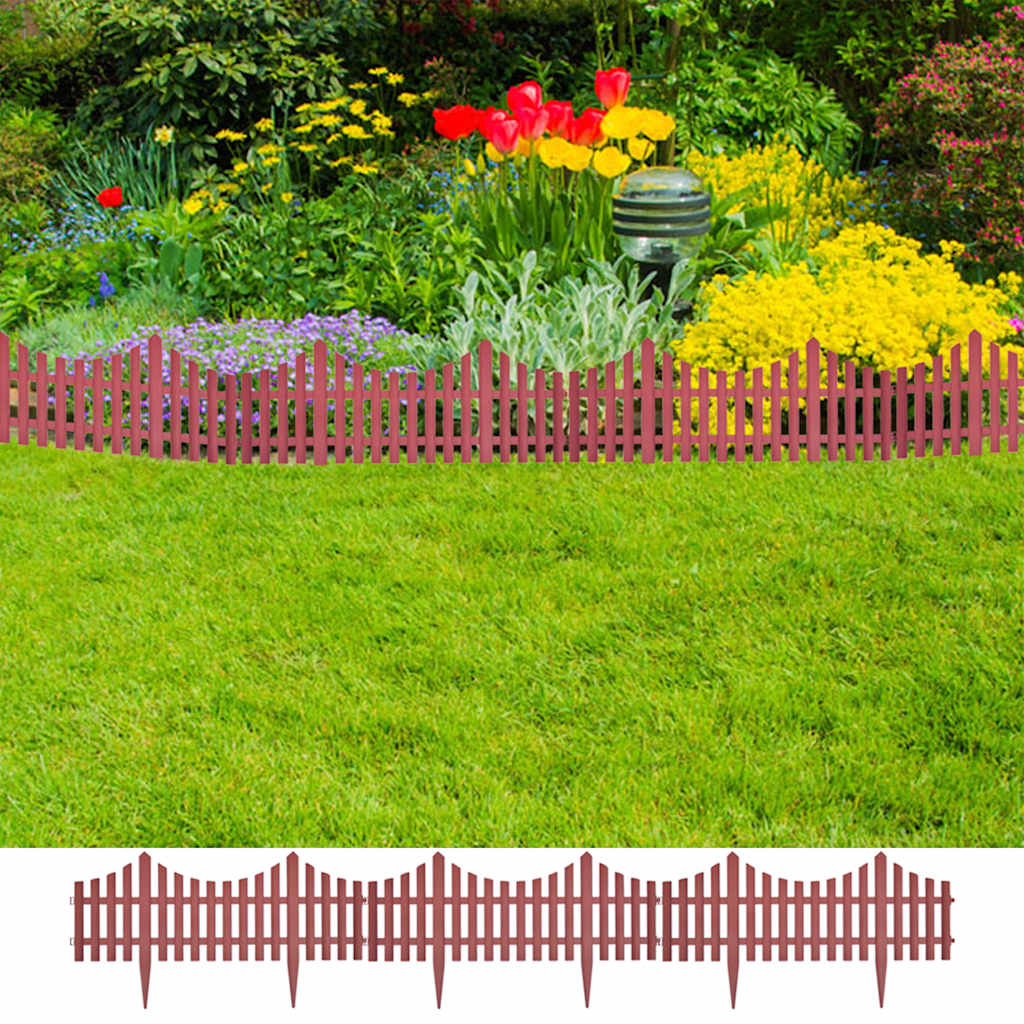 bedhegn 17 stk. 10 m brun billede