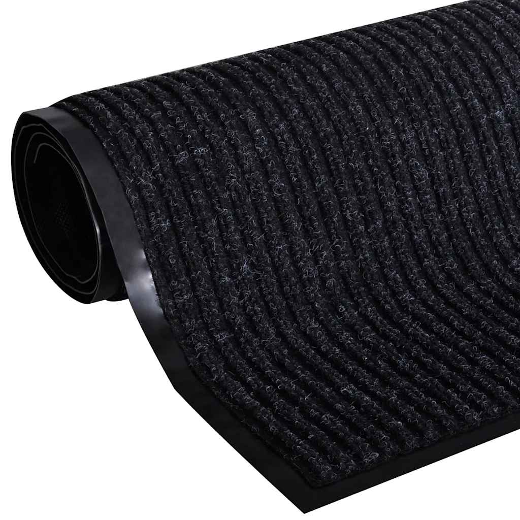 dørmåtte sort 90 x 120 cm PVC