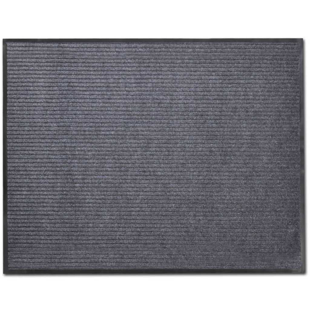 dørmåtte grå 90 x 120 cm PVC
