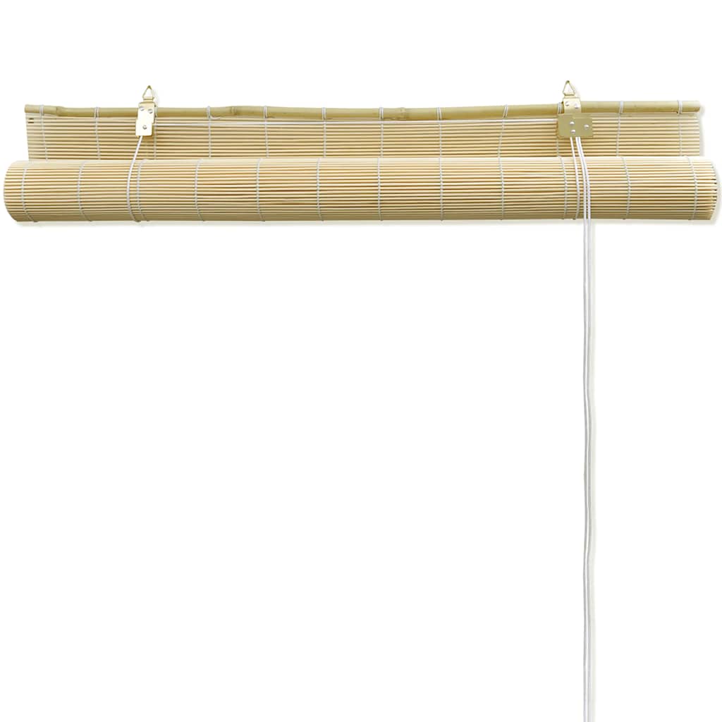 rullegardin 80x160 cm naturlig bambus