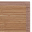 gulvtæppe 80x200 cm rektangulært bambus brun