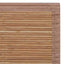 gulvtæppe 150x200 cm rektangulært bambus brun