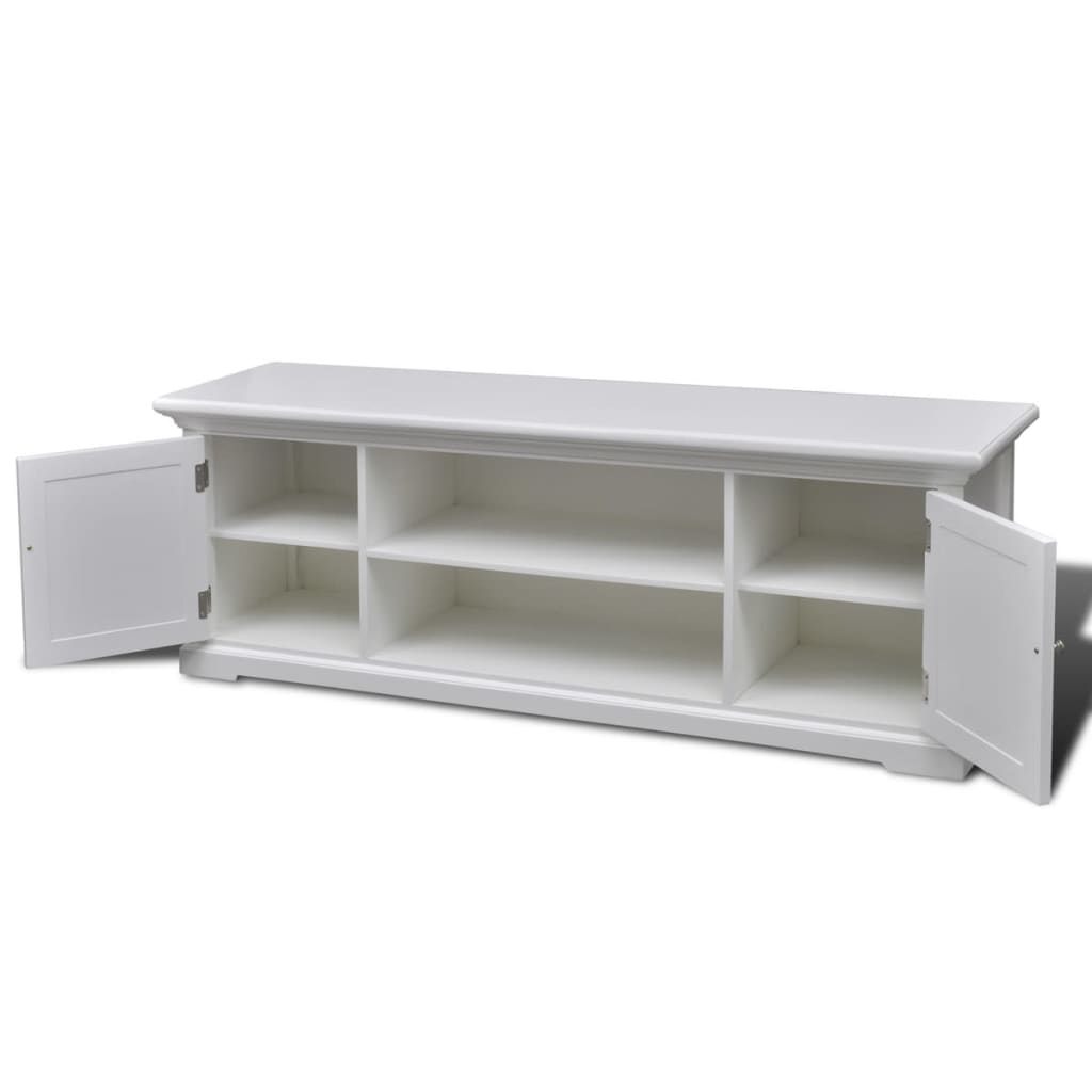 tv-bord træ hvid