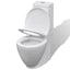 Hvidt keramisk toilet & bidet sæt