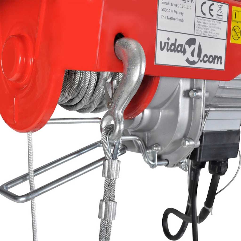 elektrisk hejseværk 500 W 100/200 kg