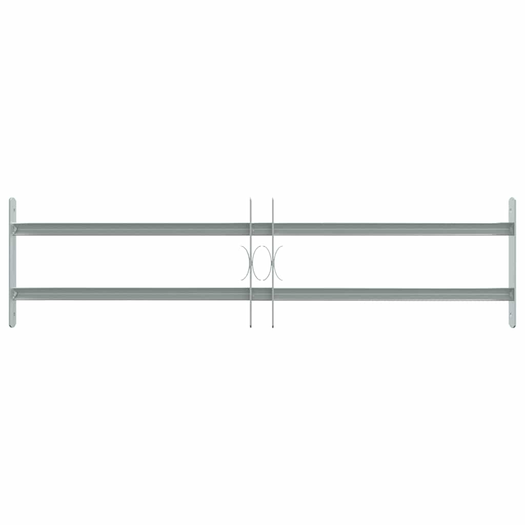 Vinduesgitter 700-1050 mm Galvaniseret stål Sølv