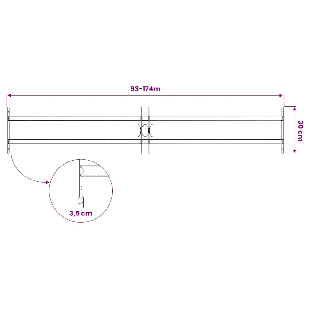 Vinduesgitter 1000-1500 mm Galvaniseret stål Sølv