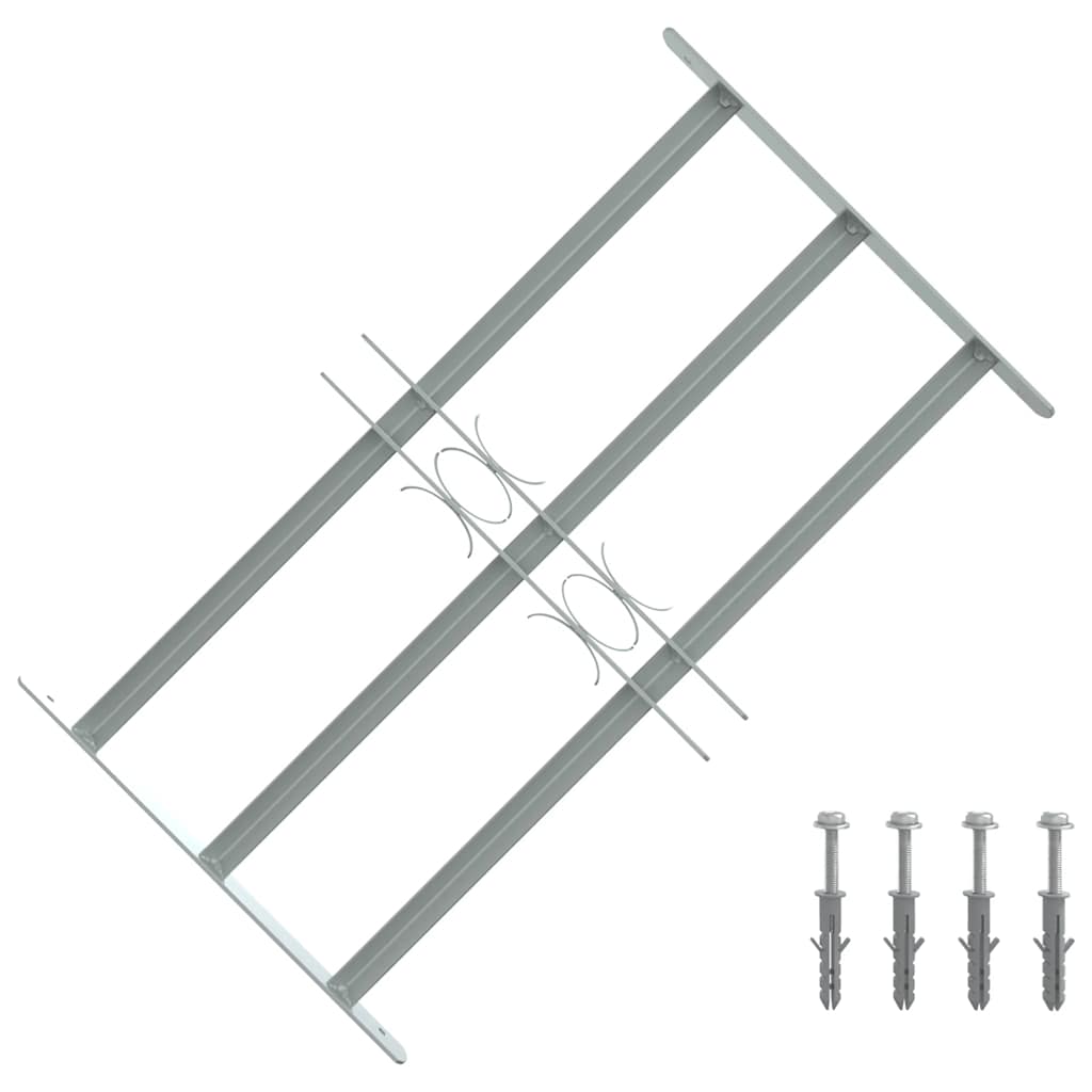 Vinduesgitter 500-650 mm Galvaniseret stål Sølv