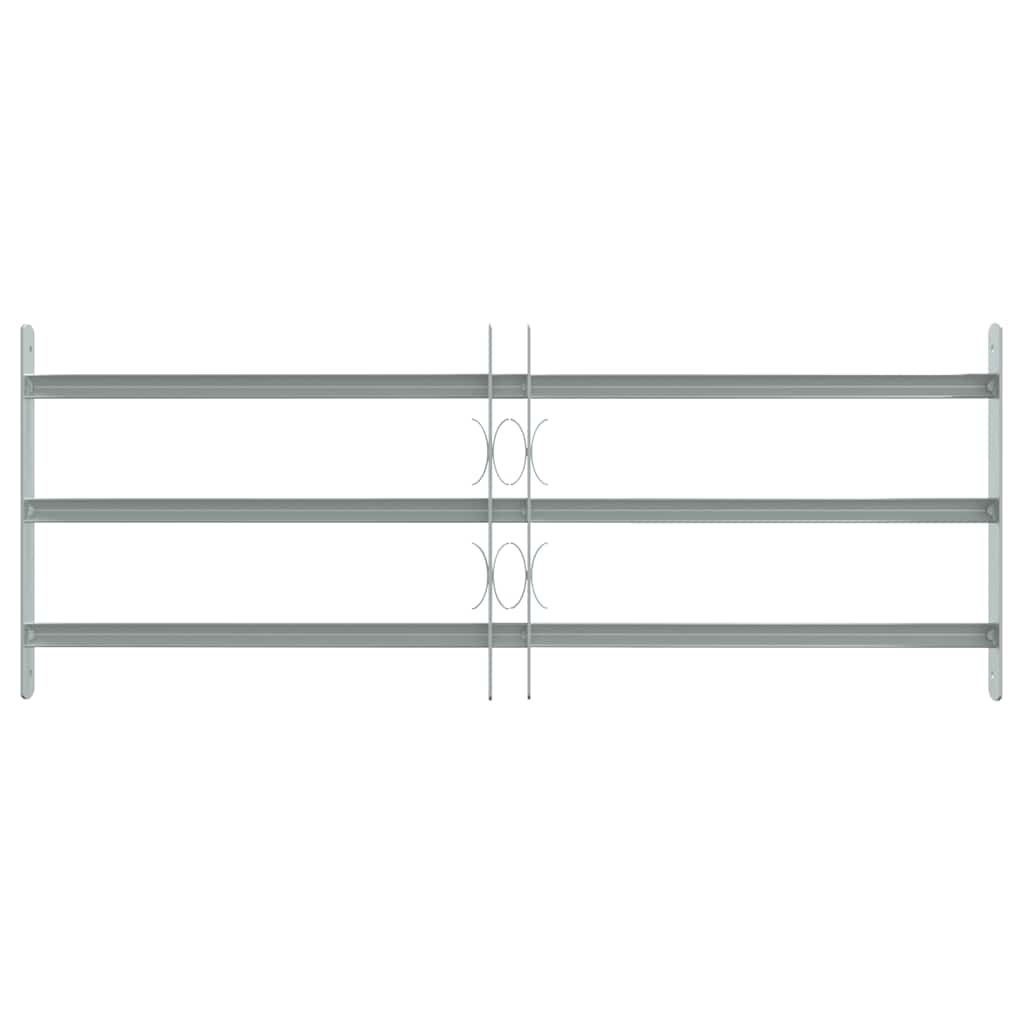 Vinduesgitter 700-1050 mm Galvaniseret stål Sølv