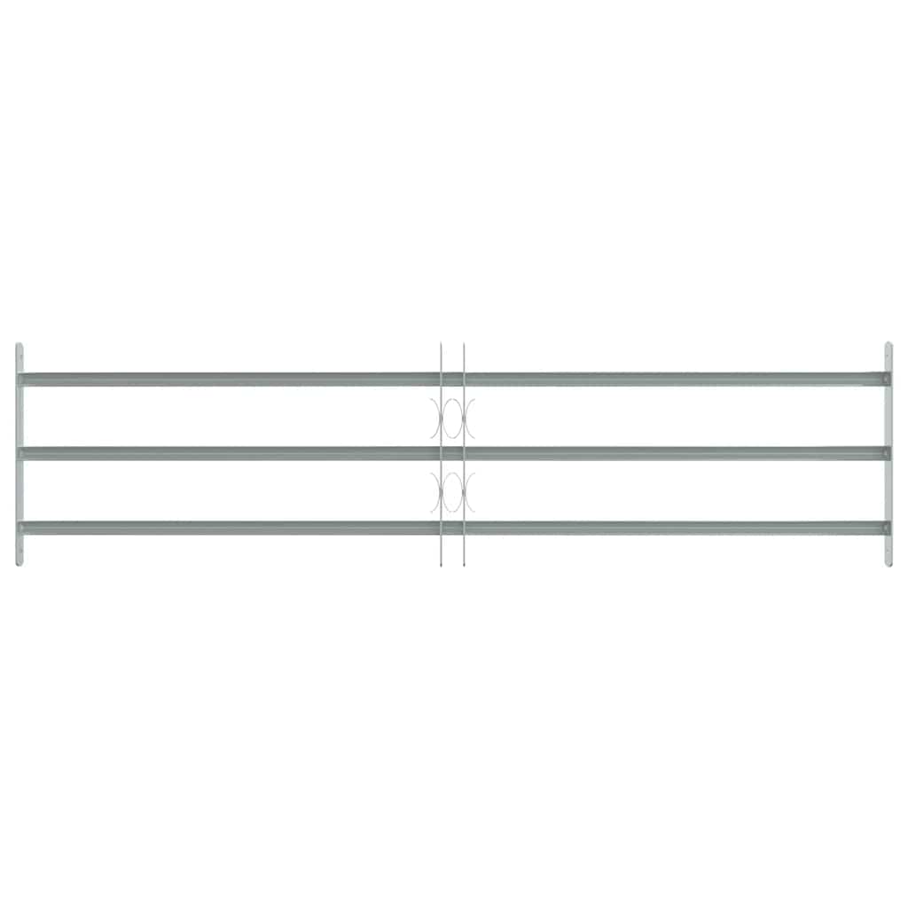 Vinduesgitter 1000-1500 mm Galvaniseret stål Sølv