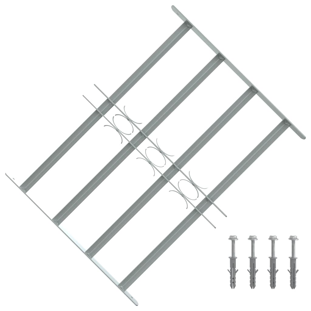Vinduesgitter 500-650 mm Galvaniseret stål Sølv