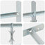 Vinduesgitter 700-1050 mm Galvaniseret stål Sølv