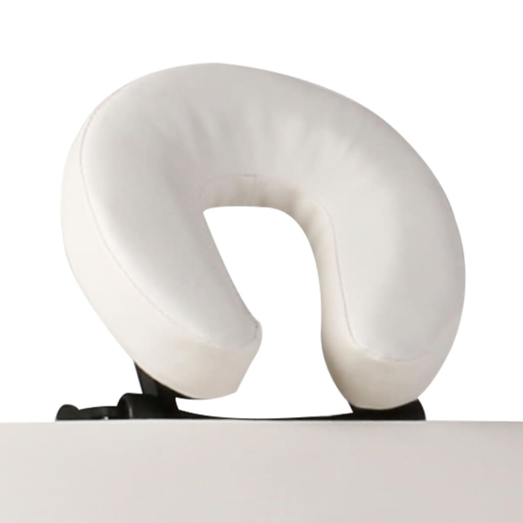 sammenfoldeligt massagebord med aluminiumsstel 2 zoner creme