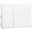 Cremefarvet sammenfoldeligt massagebord med aluminiumsstel,4 zoner