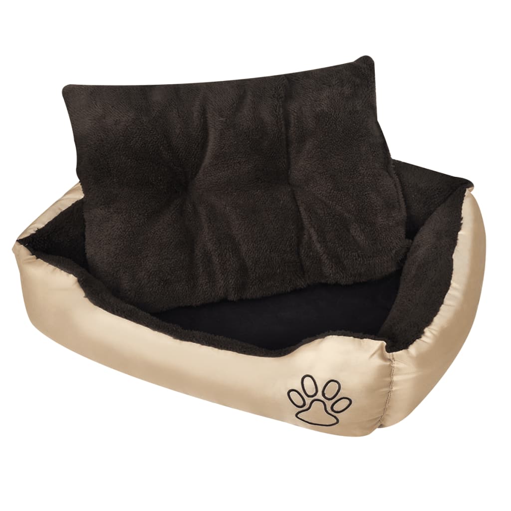varm hundeseng med pude XL