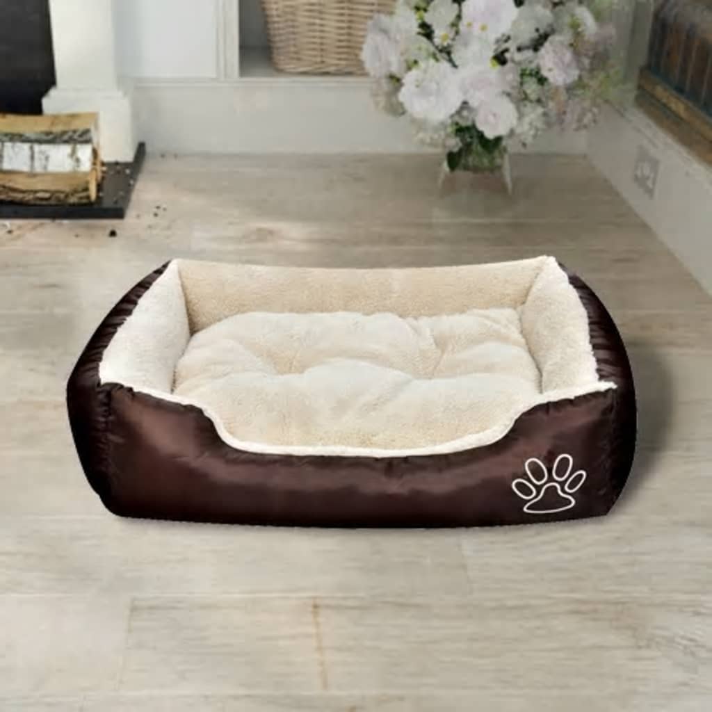 varm hundeseng med pude S