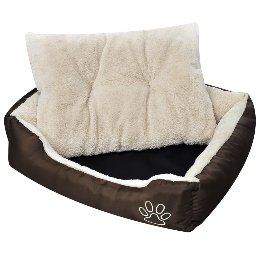varm hundeseng med pude L
