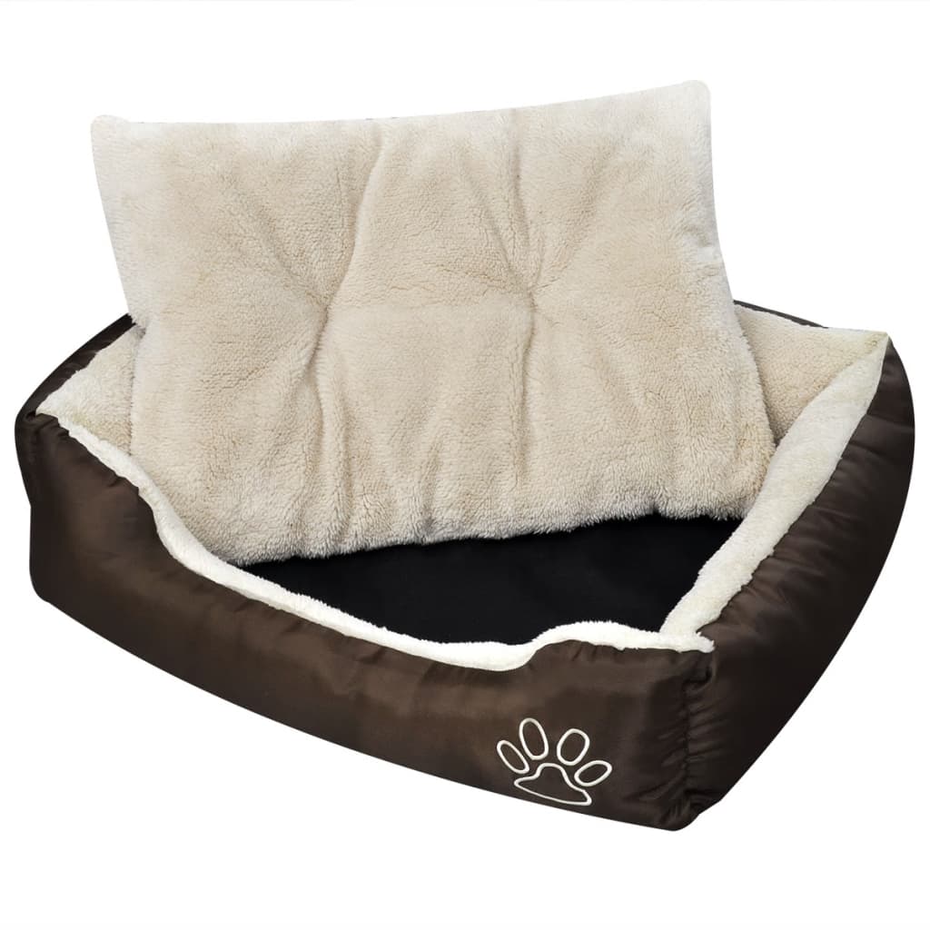 varm hundeseng med pude XL