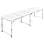 sammenklappeligt campingbord justérbart aluminium 240 x 60 cm